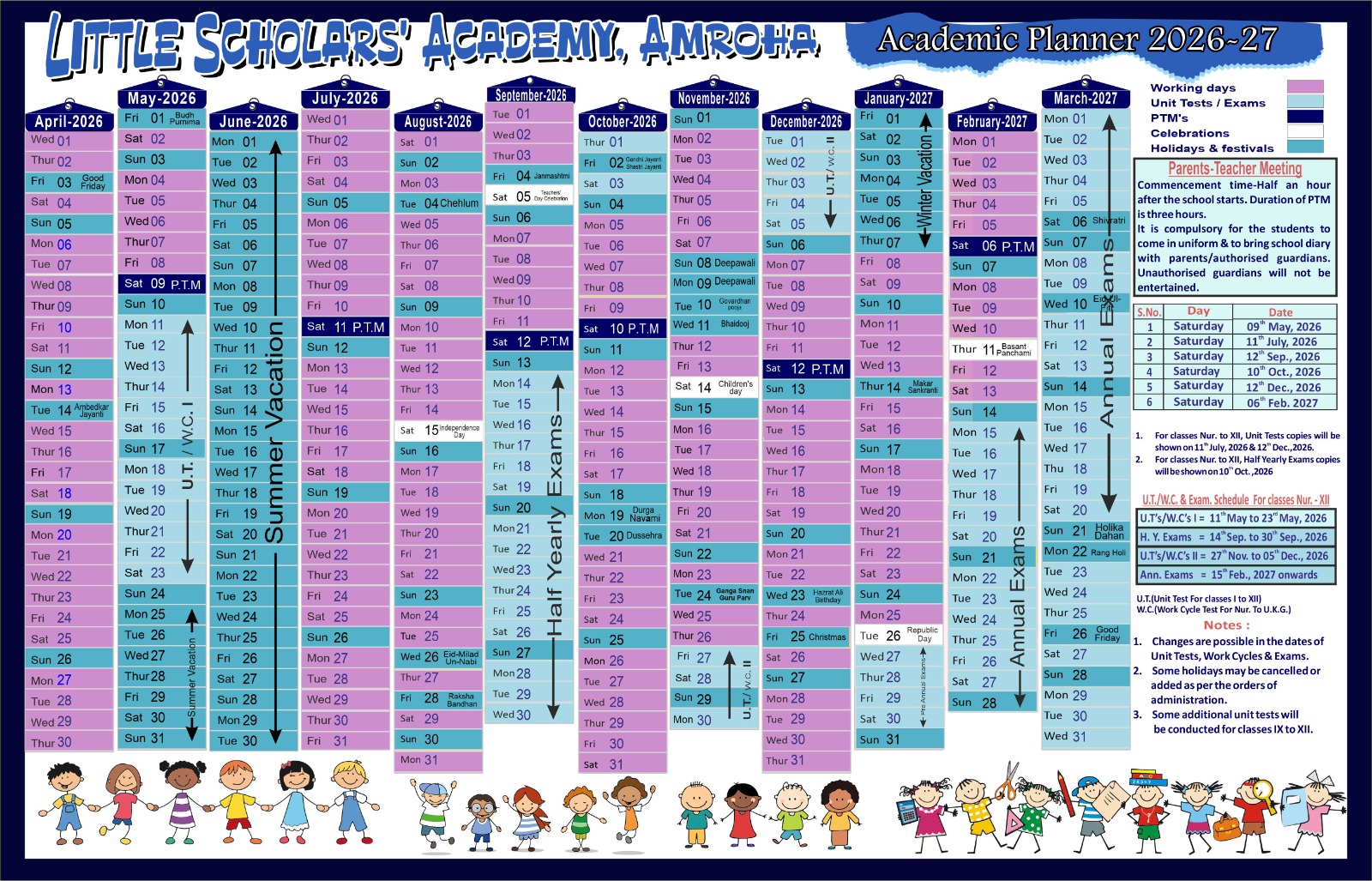 Academic Calender 2026-2027